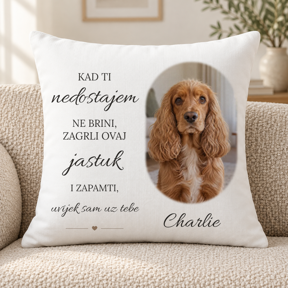 Personalizirani jastuk - Zagrli me #47359 - personalizirani pregled